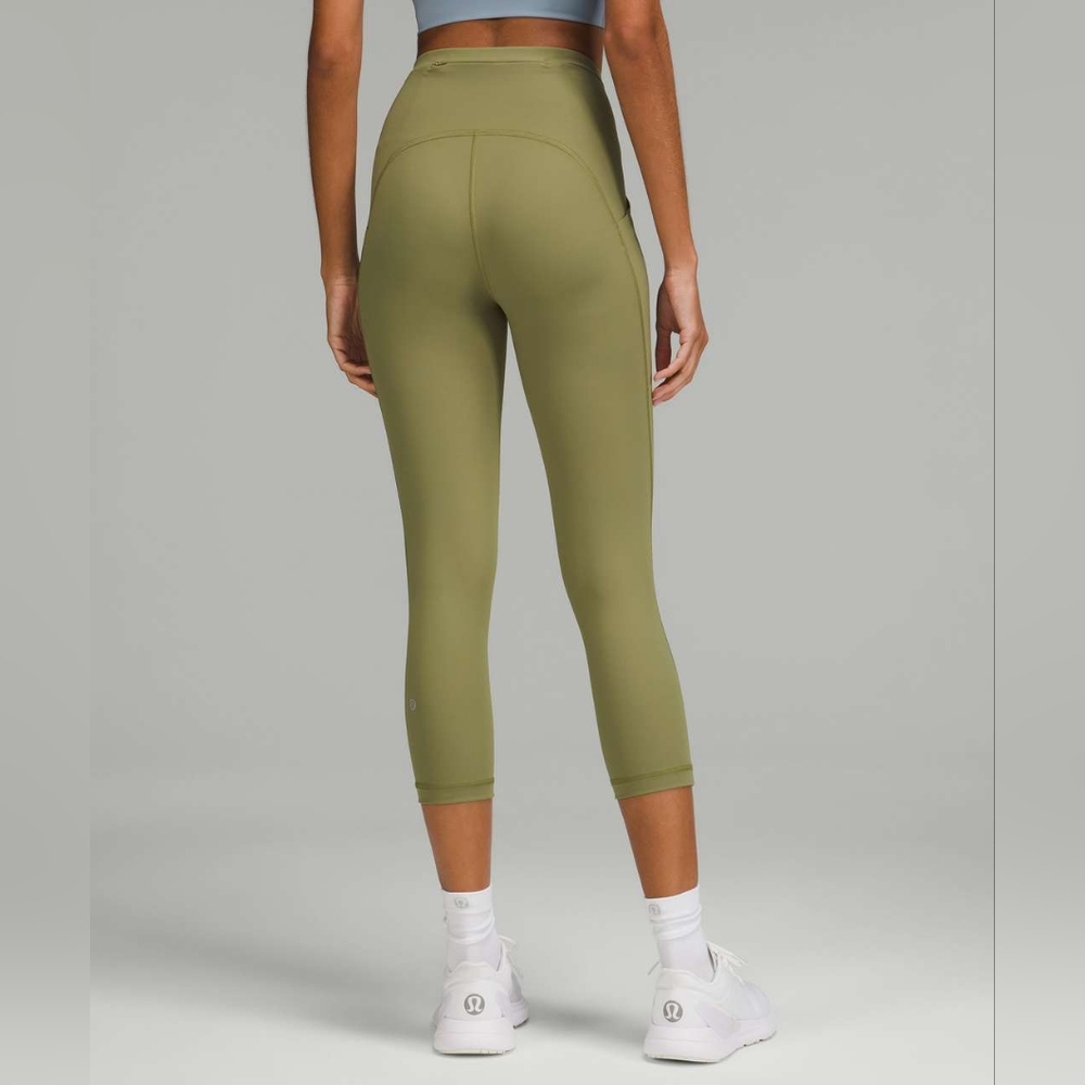 Lululemon Swift Speed High-Rise Crop 21" Bronze Green Like New